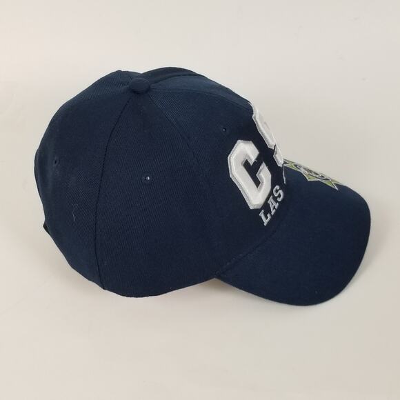 CSI Las Vegas Hat Cap Strap Back Navy Blue Embroidered Investigator Badge Mens - Picture 5 of 8
